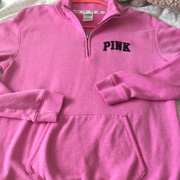 PINK 3/4 Zip-up Sweatshirt - Picture 6 of 6